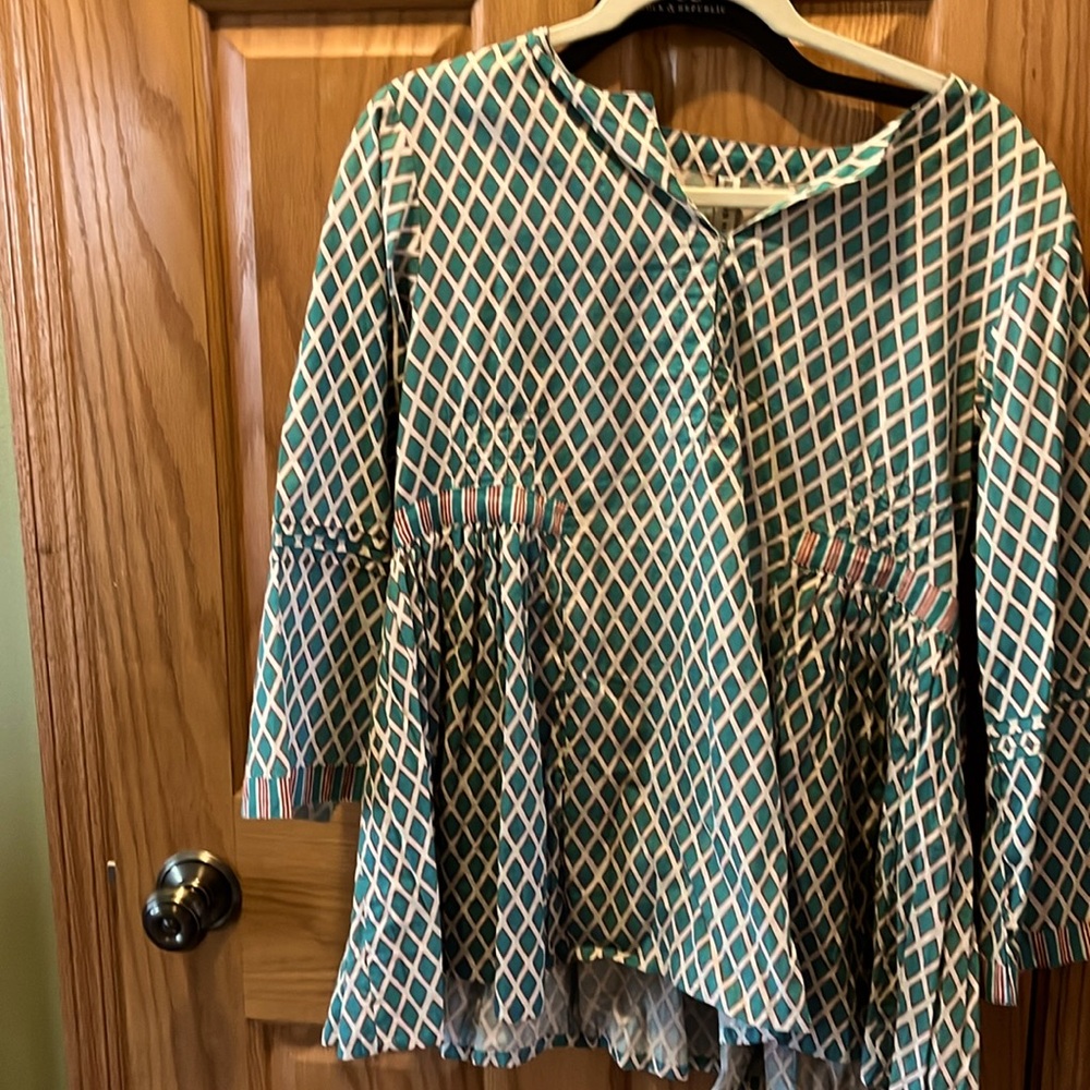 Smock top/tunic pleated